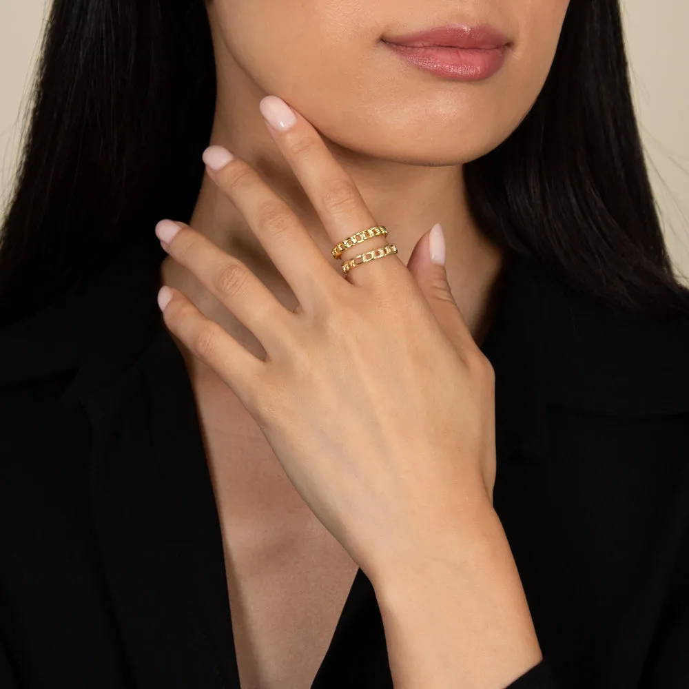 Thin Cuban Ring