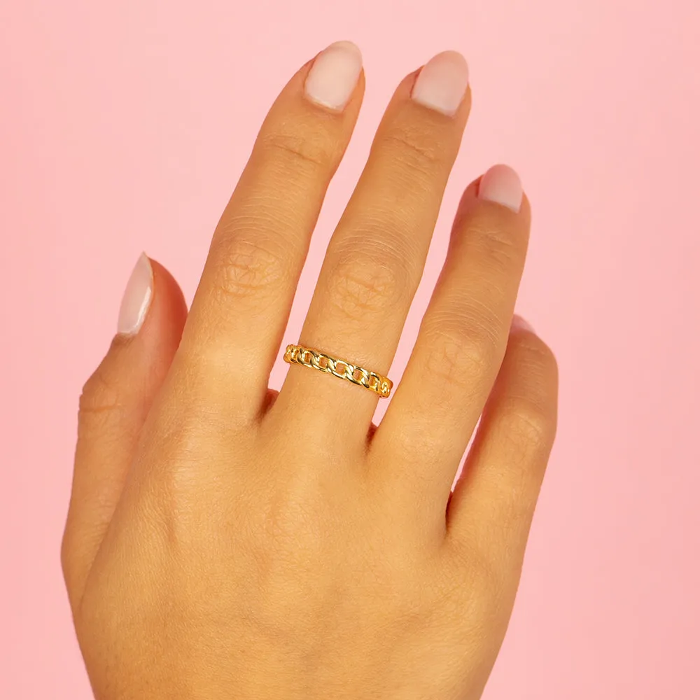 Thin Cuban Ring