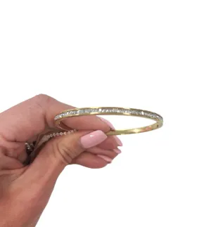 Thin Diamond Bracelet Bangle
