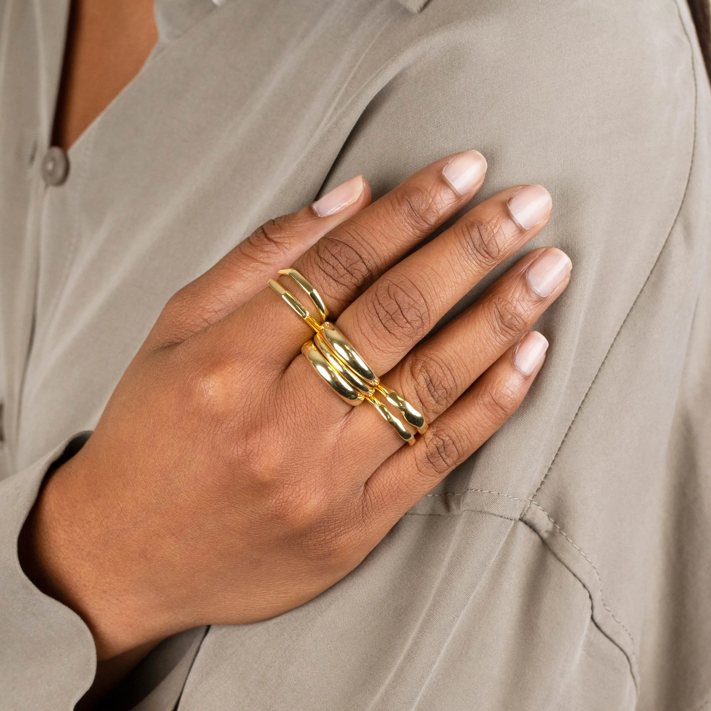 Thin Dome Adjustable Ring