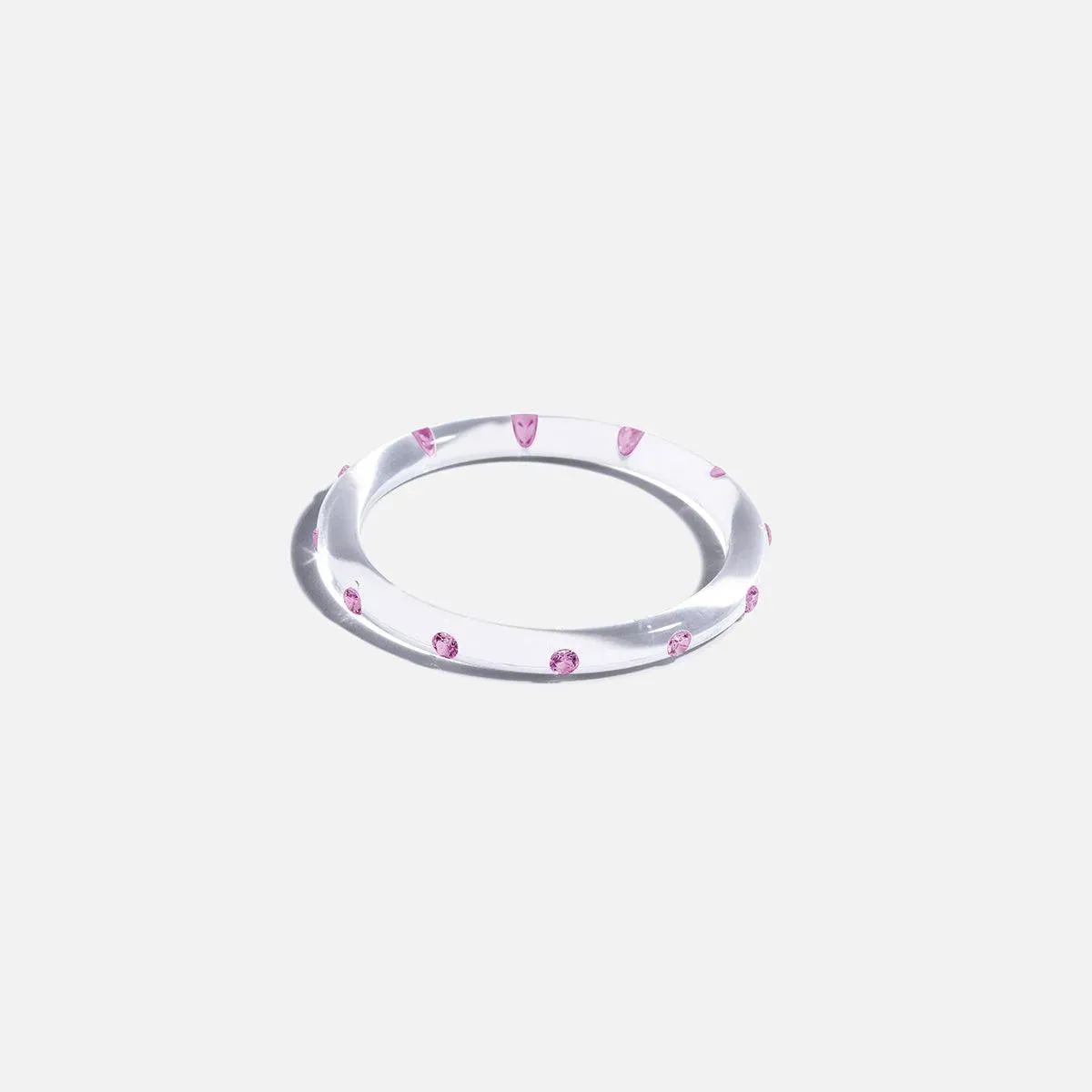 Thin Lucid Bangle, Pink