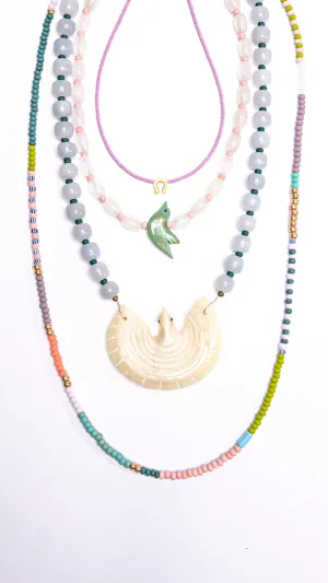Thin Mixed Media Necklace