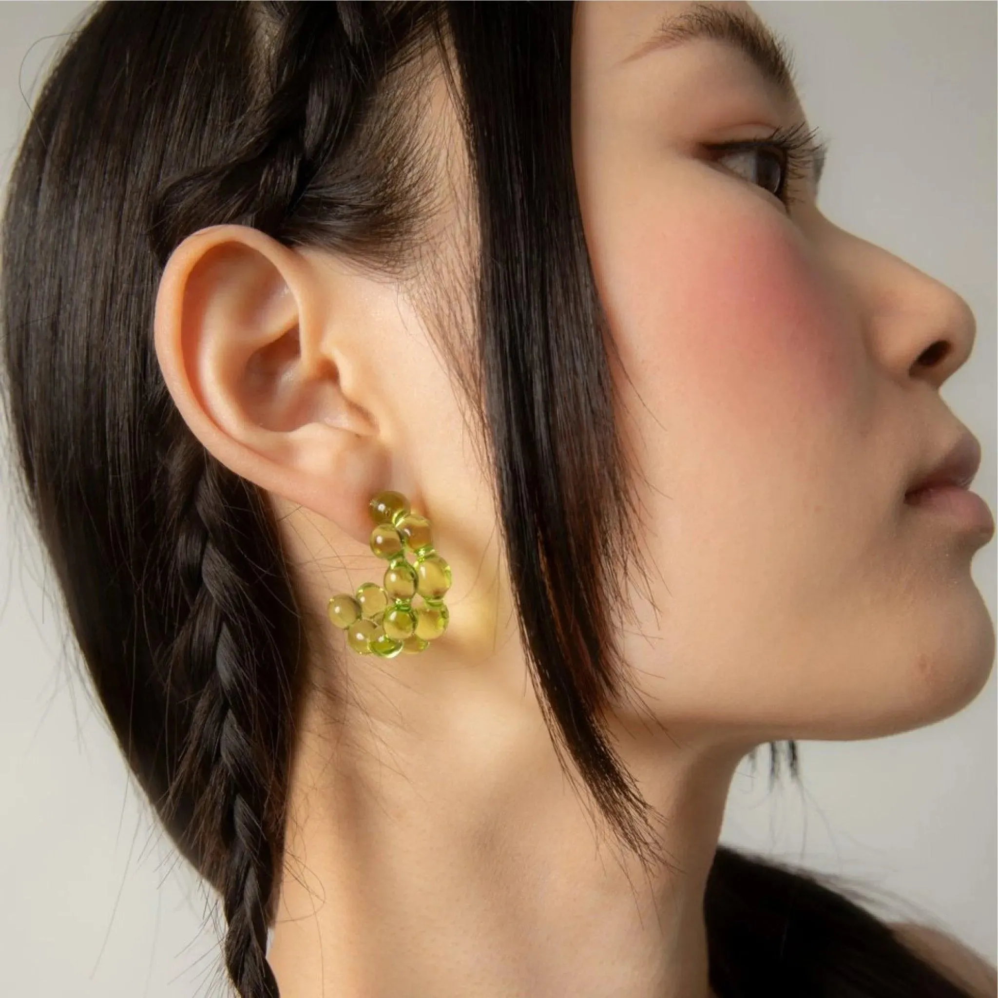 Thin Molten Hoop Earrings