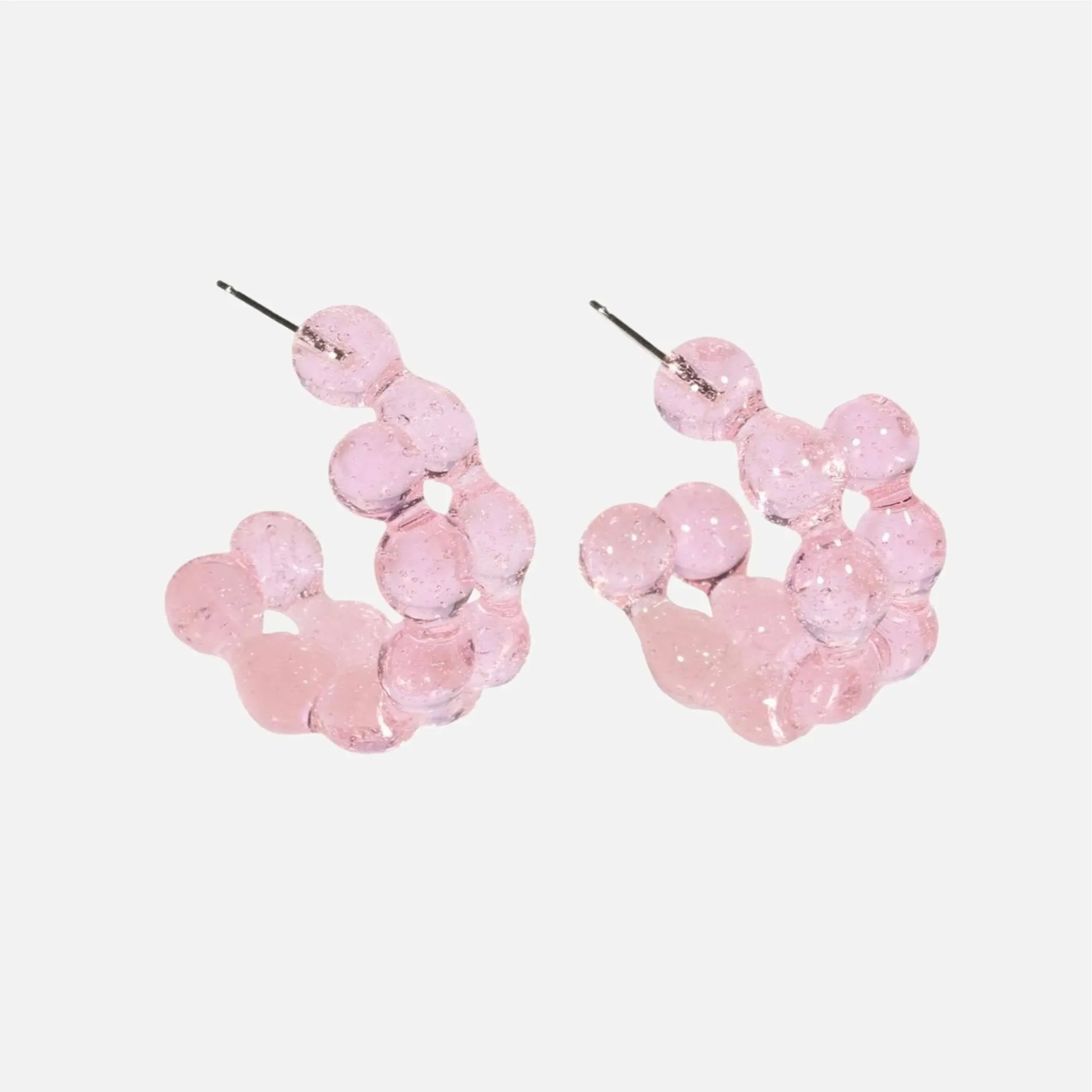 Thin Molten Hoop Earrings