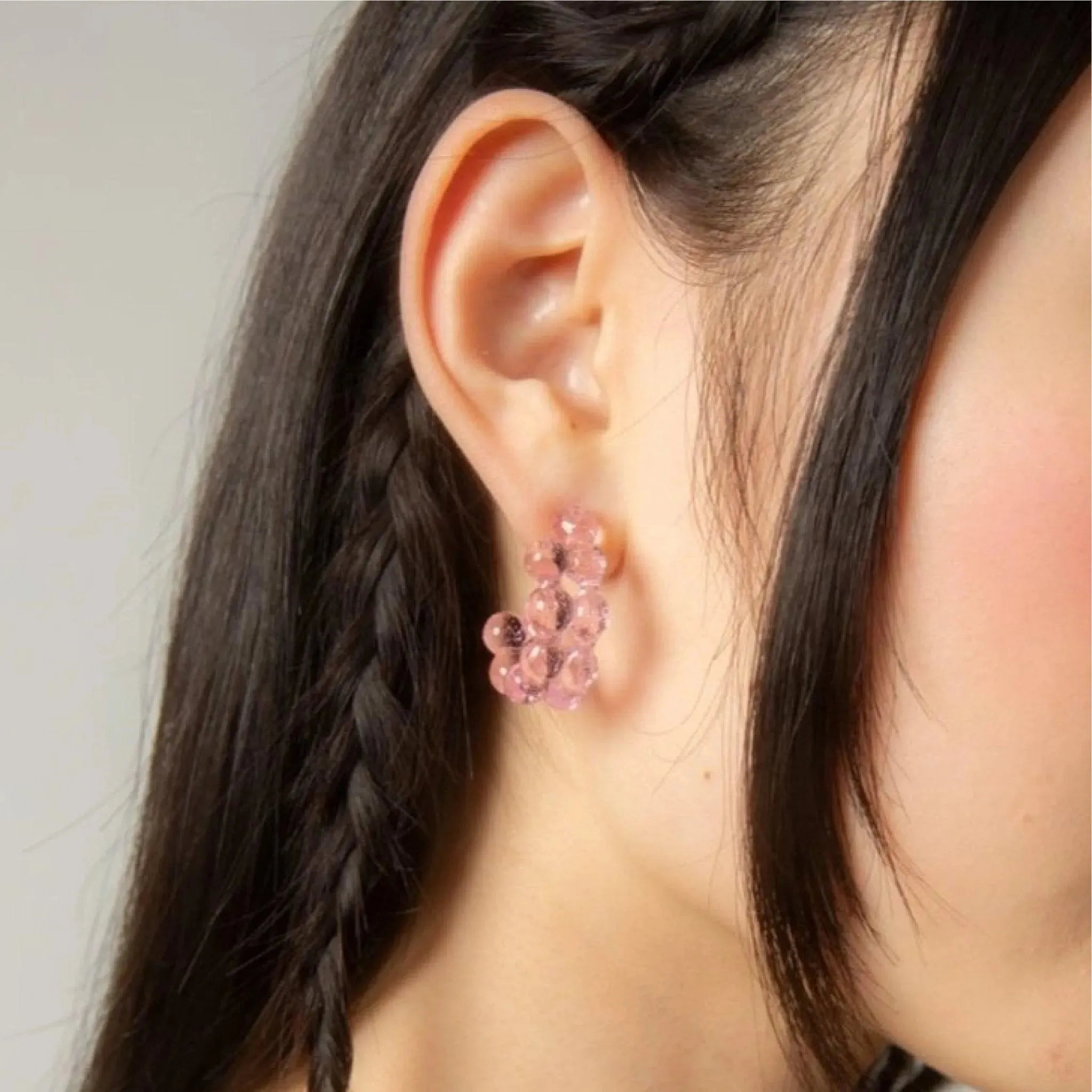 Thin Molten Hoop Earrings