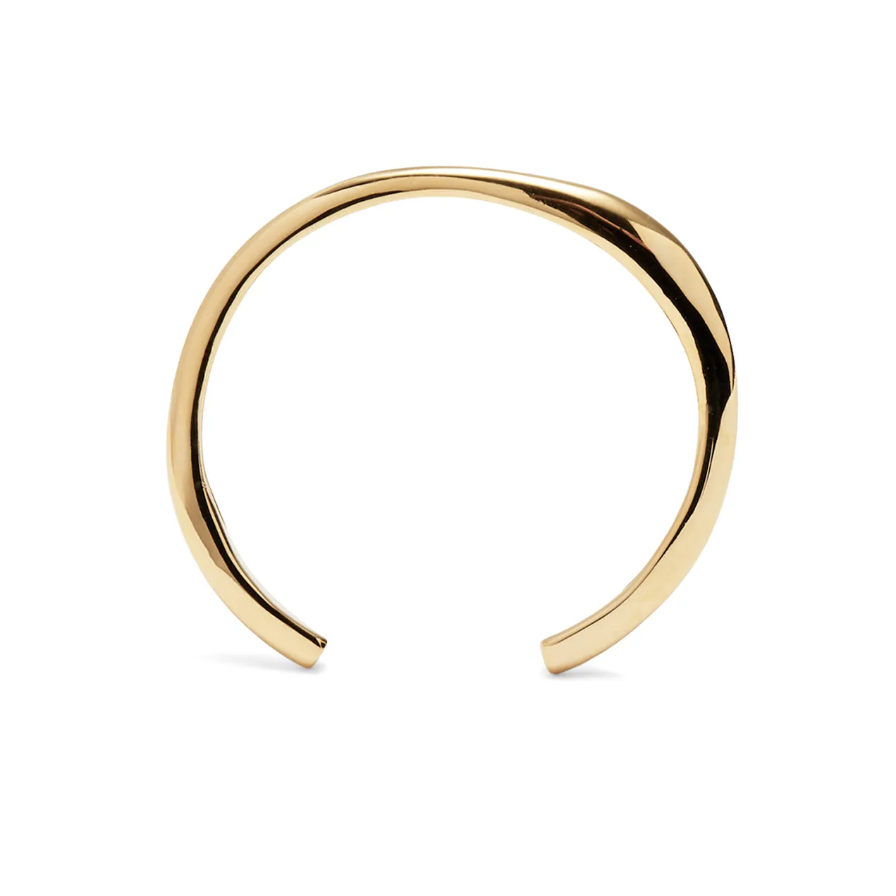 Thin Organic Cuff in Gold