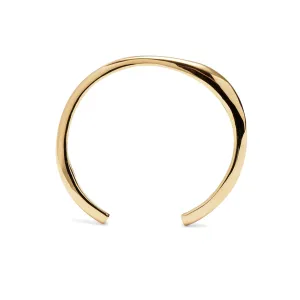 Thin Organic Cuff in Gold