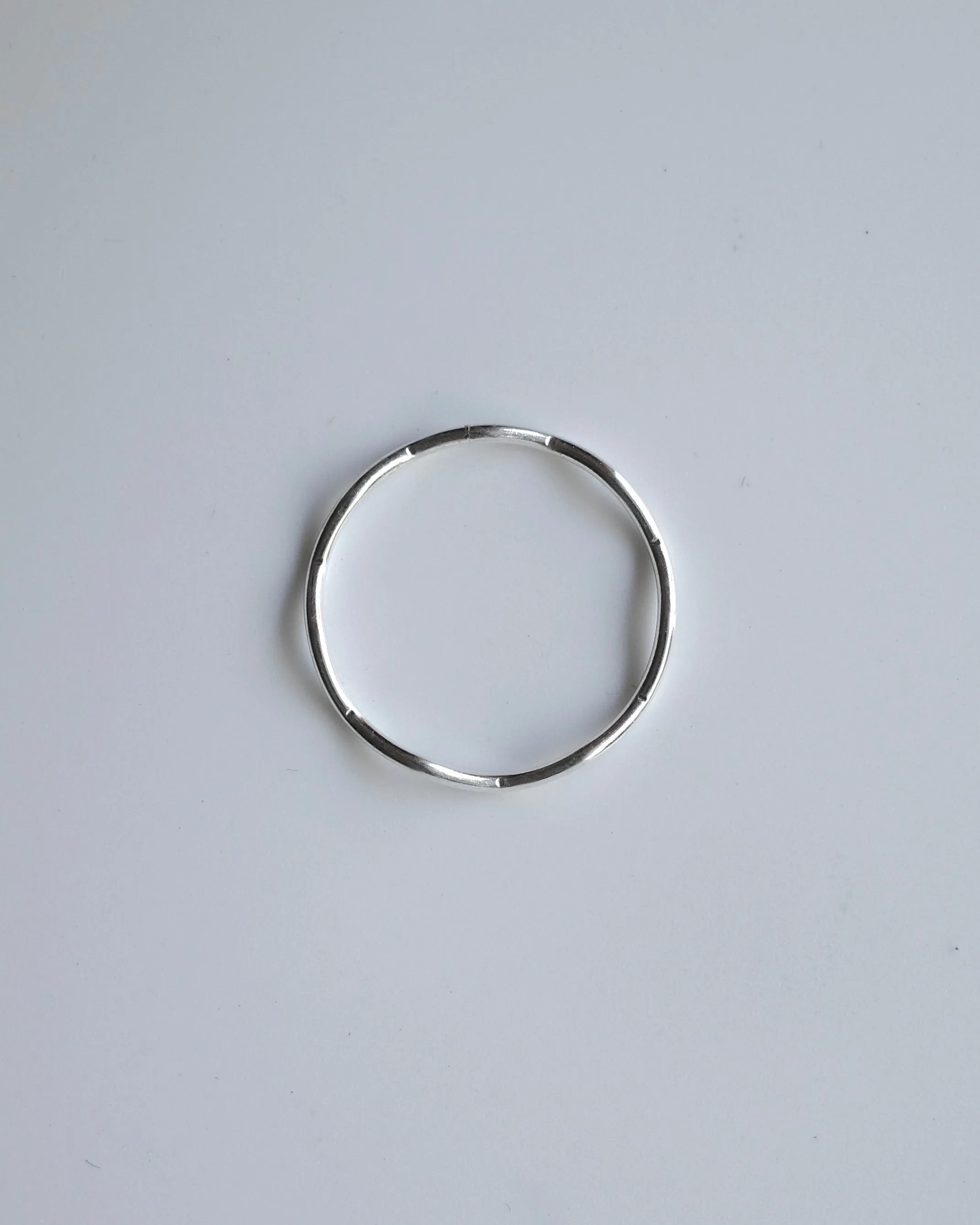 thin ripple line ring (silver925)