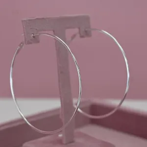 THIN SILVER HOOPS