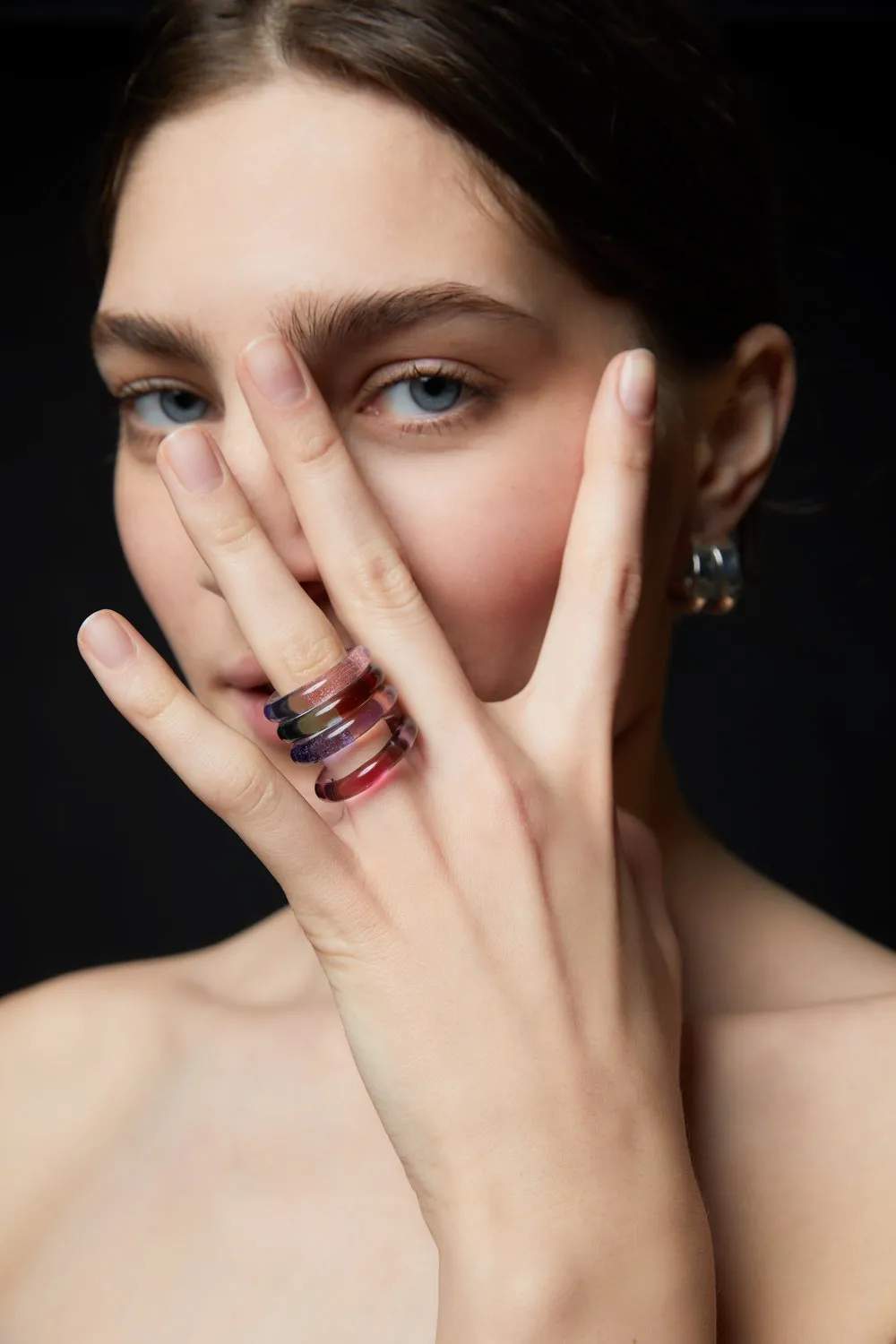 Two Tone Thin Ring - Sienna/Brown