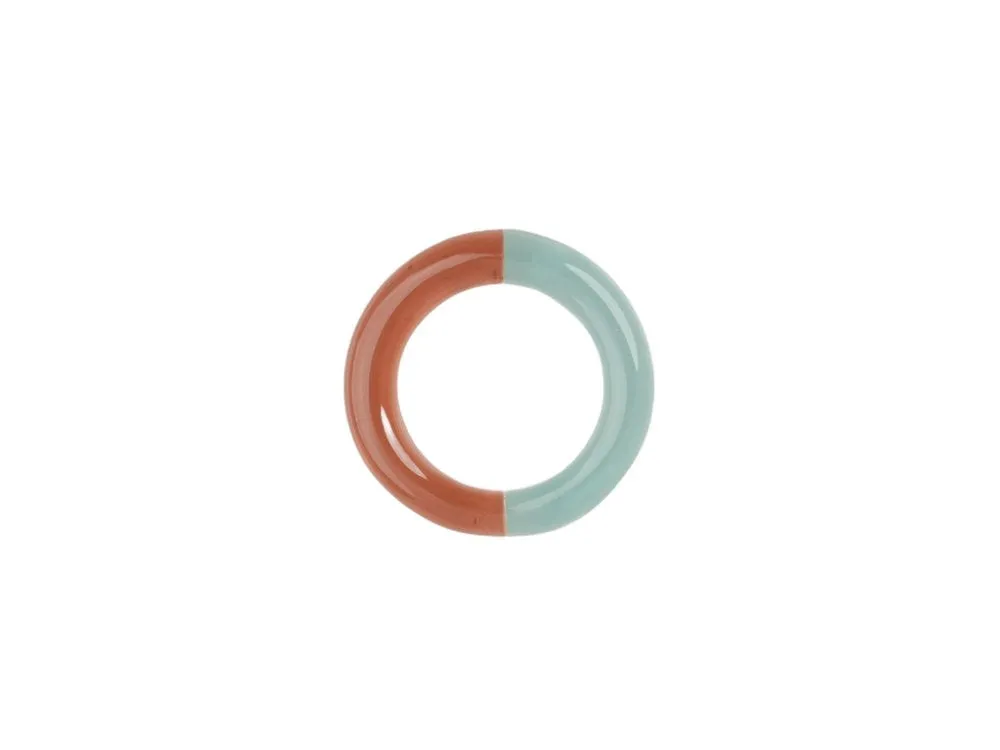 Two Tone Thin Ring - Sienna/Brown