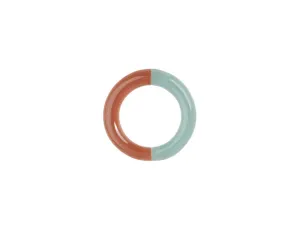 Two Tone Thin Ring - Sienna/Brown