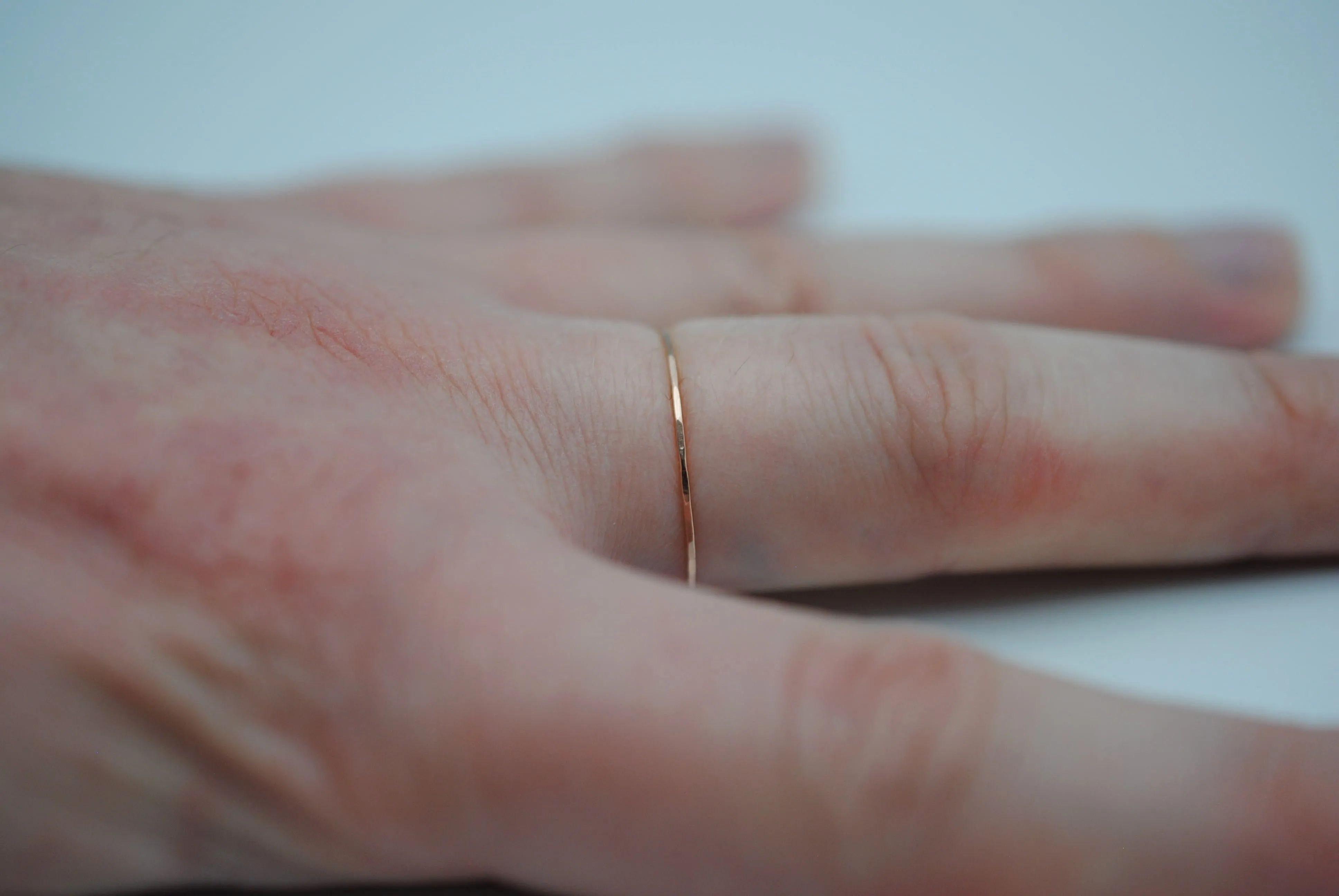 Ultra Thin Rose Gold Stacker Ring
