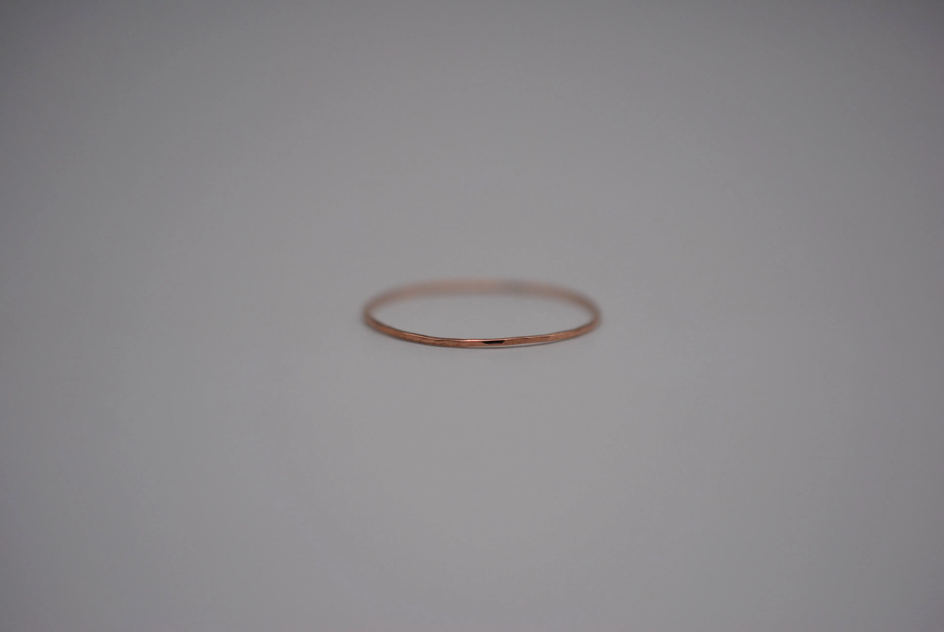 Ultra Thin Rose Gold Stacker Ring