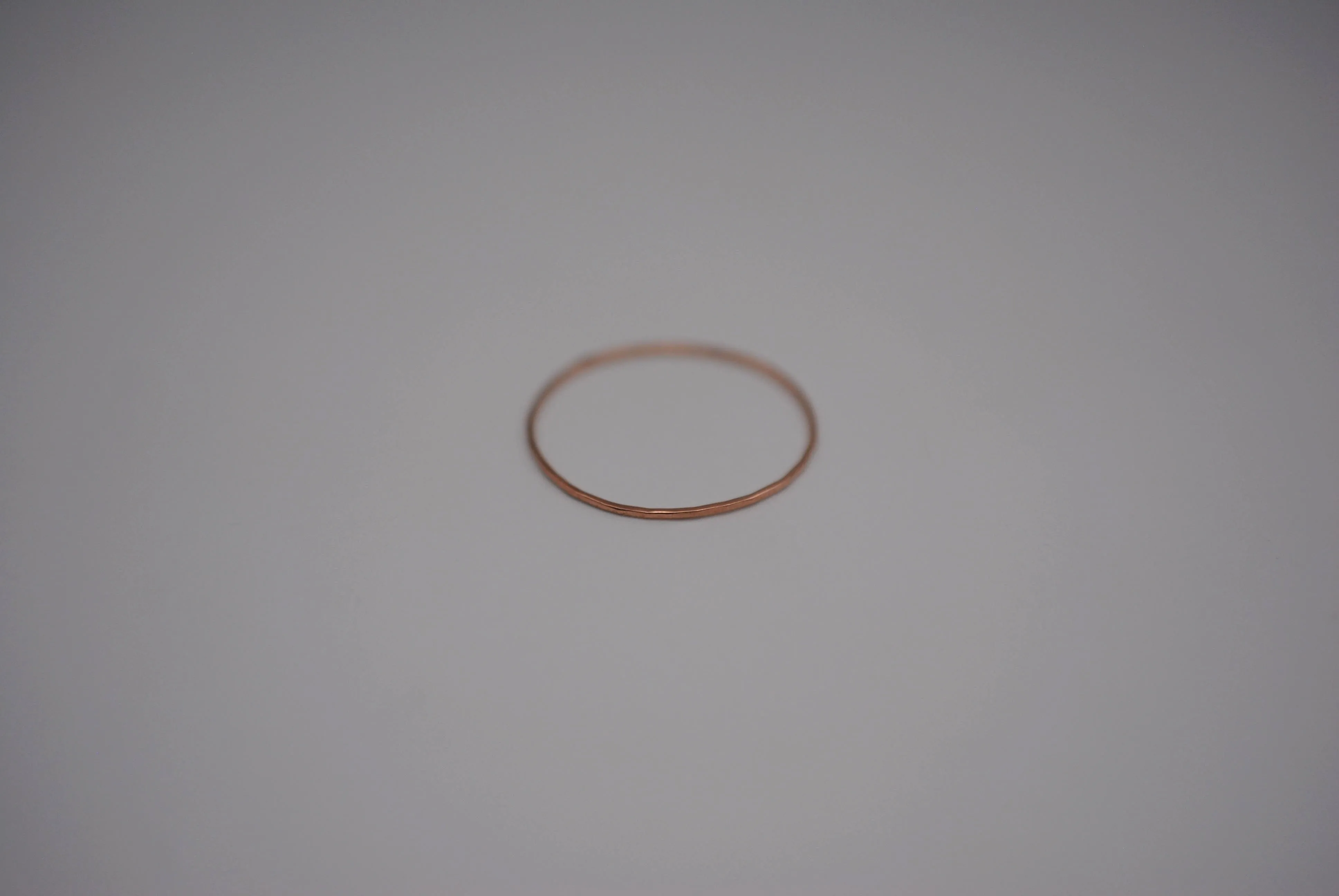 Ultra Thin Rose Gold Stacker Ring