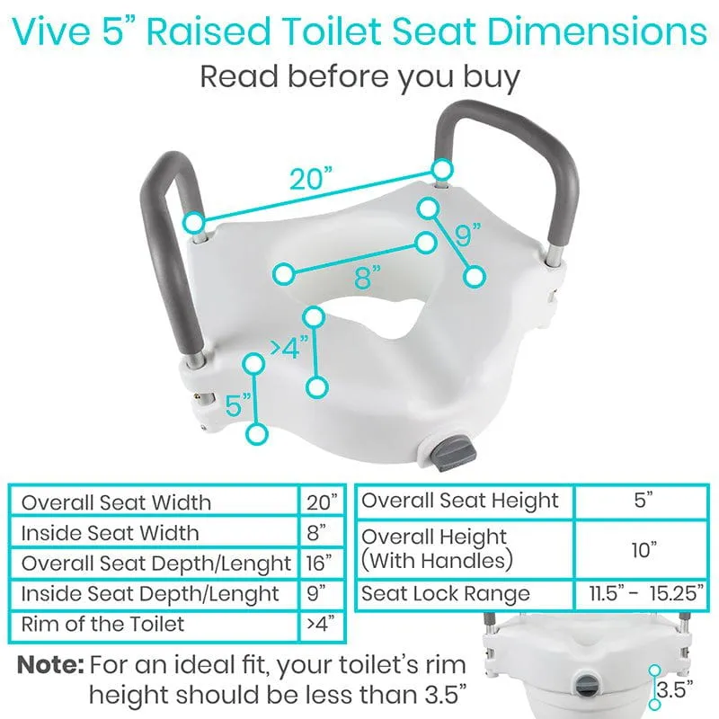 Vive Raised Toilet Seat