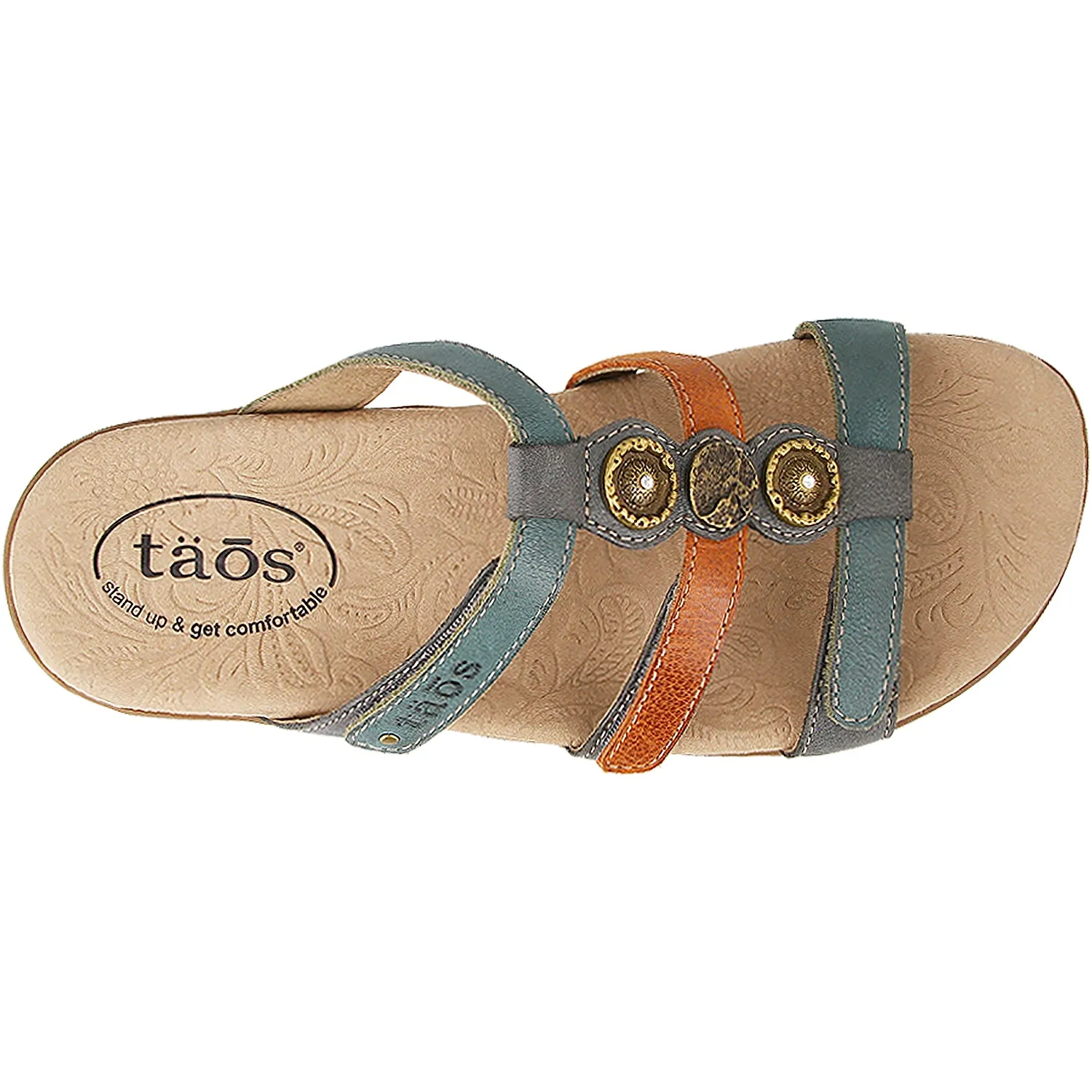 Women's Taos Prize 4 Teal Multi Leather