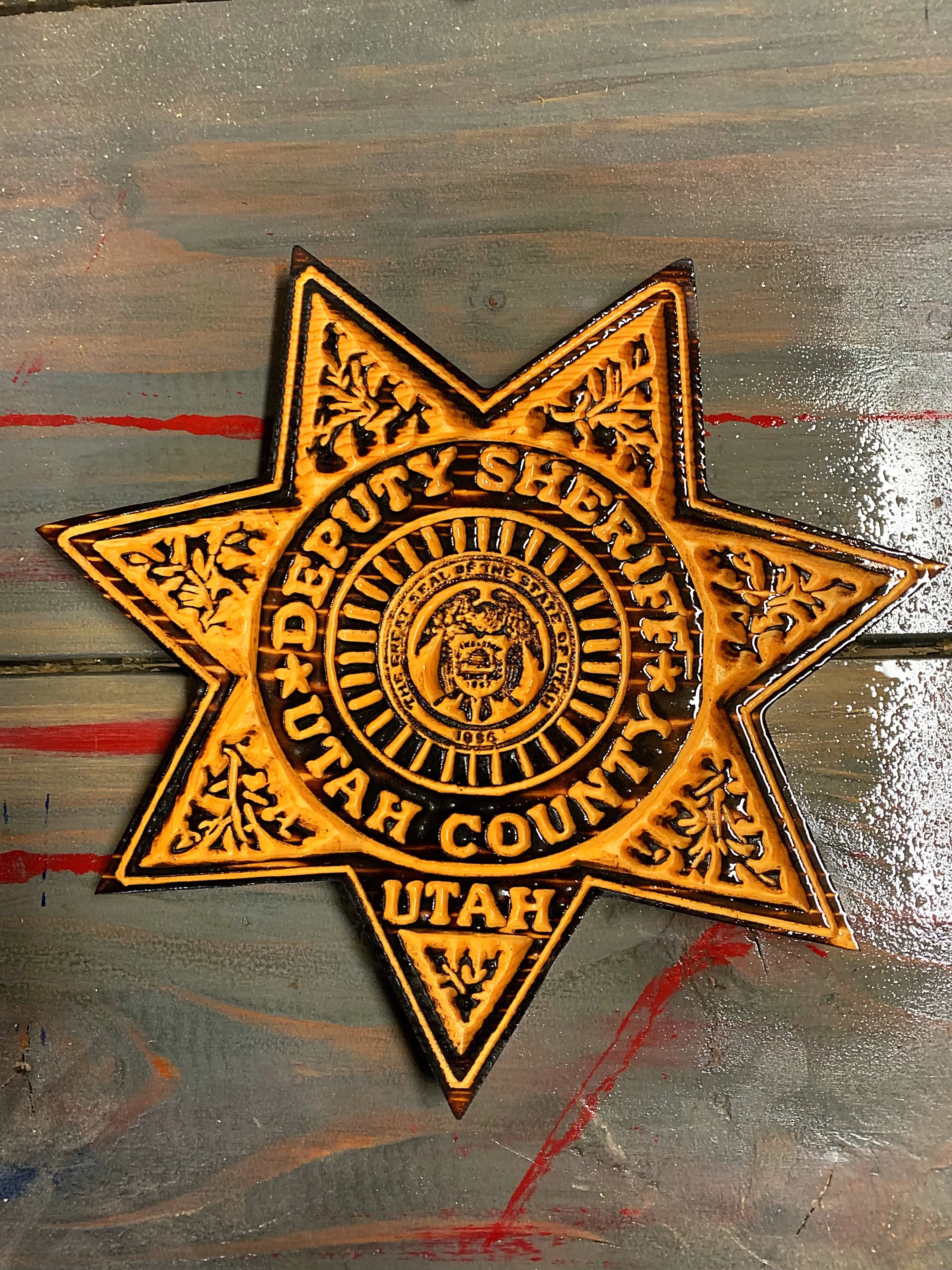 Wood Police Agency Badge