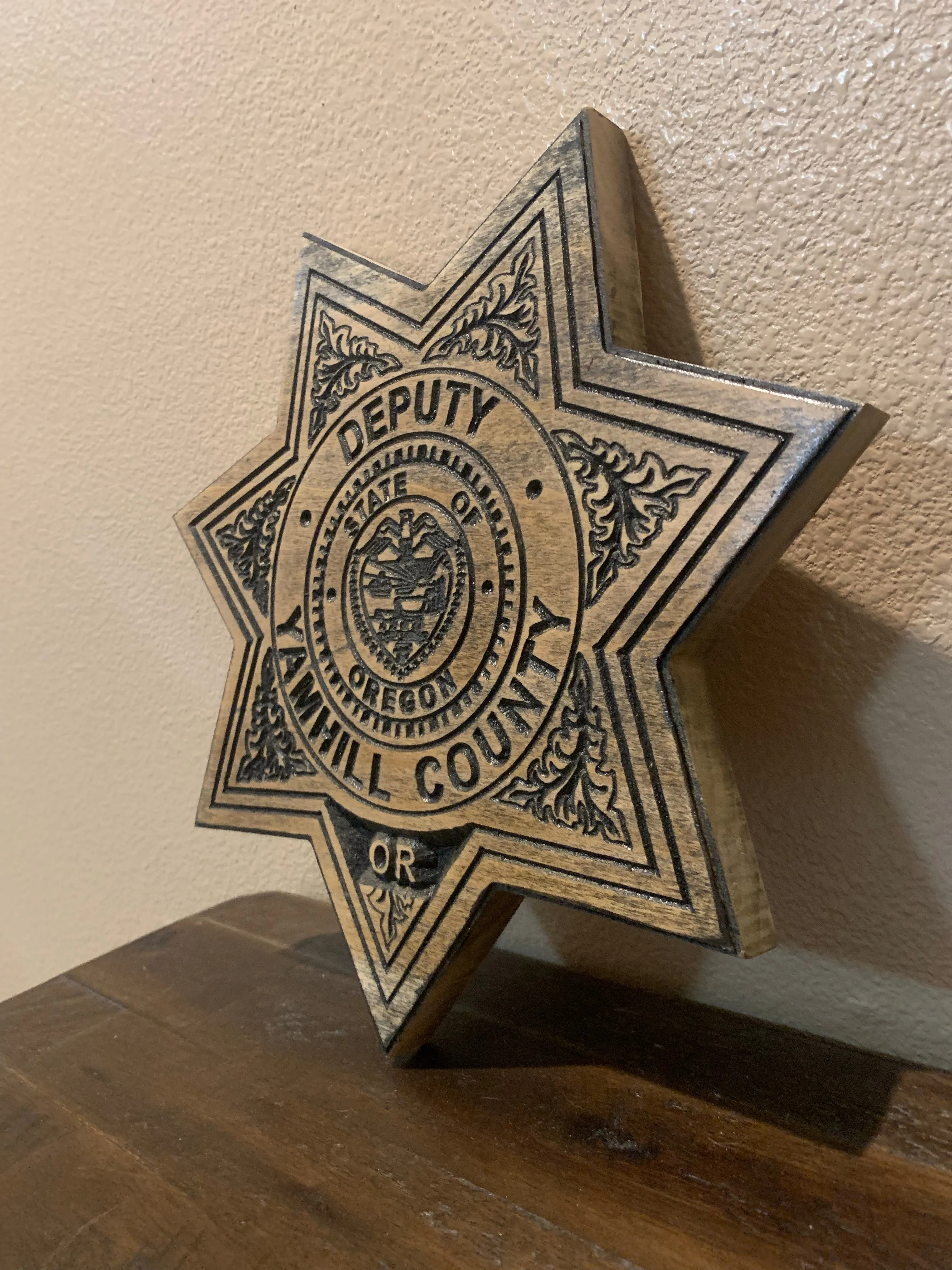 Wood Police Agency Badge
