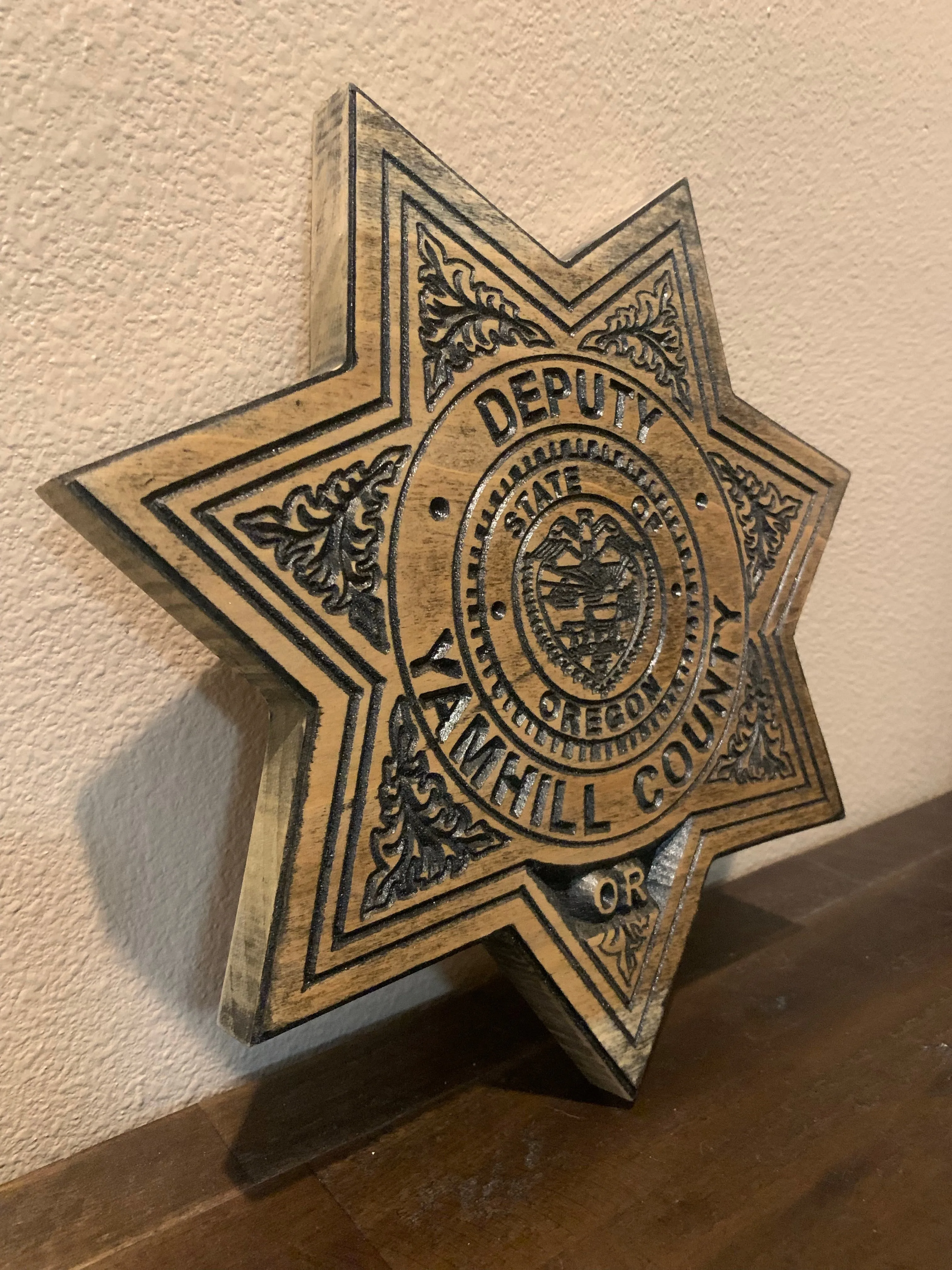 Wood Police Agency Badge