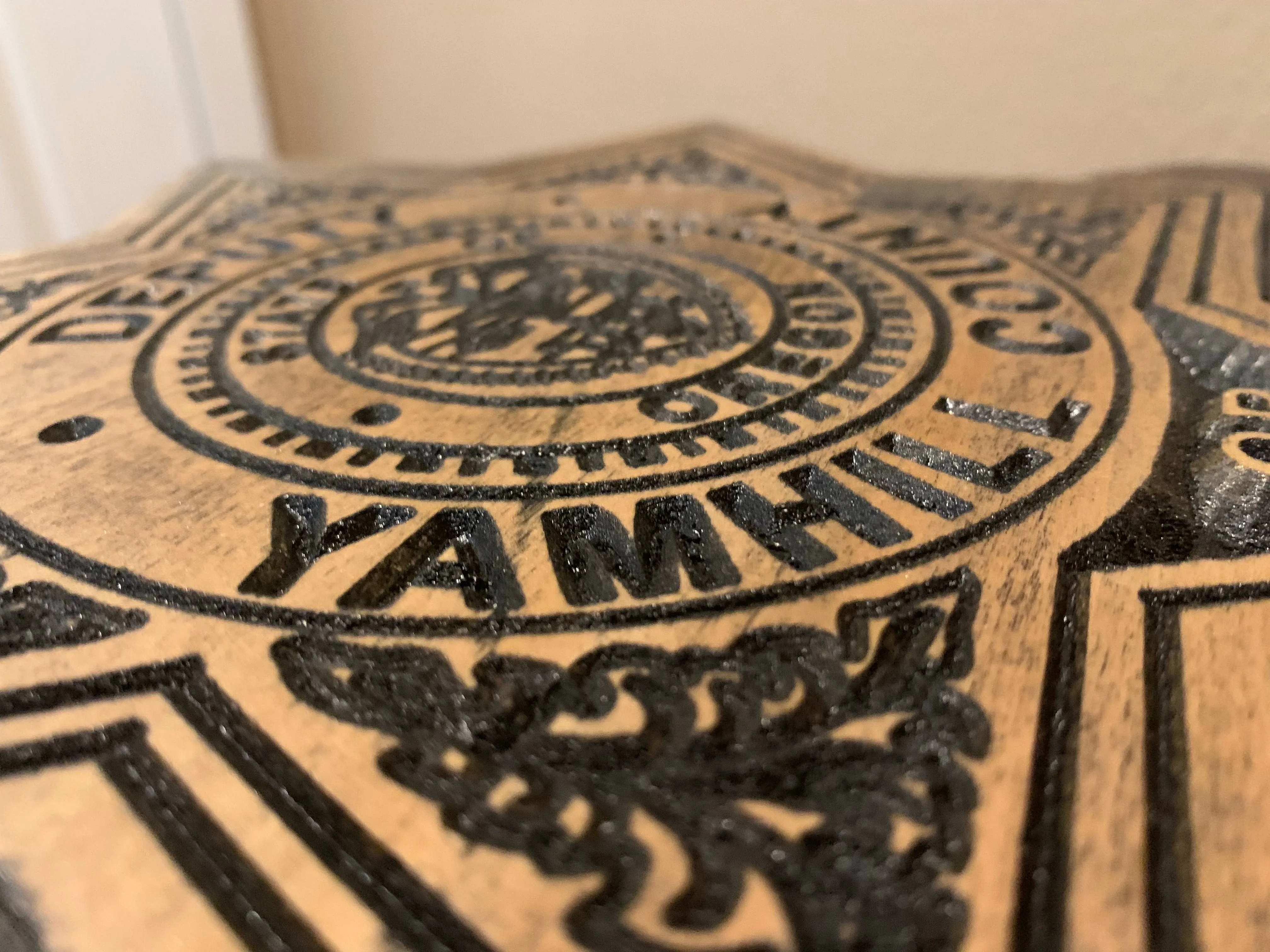 Wood Police Agency Badge