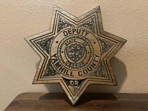 Wood Police Agency Badge