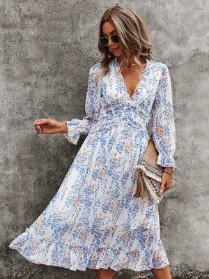 Zarnish Midi Dress - Garden Print