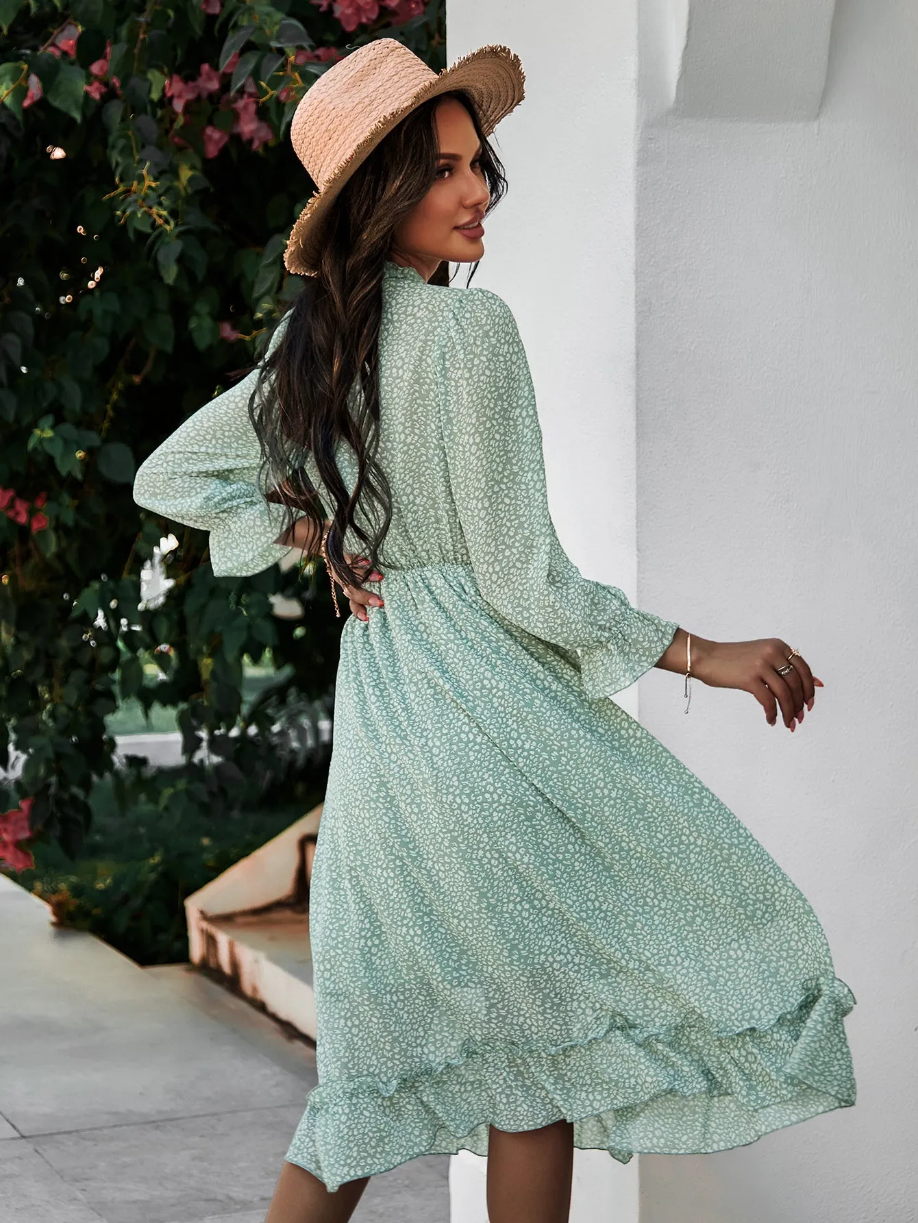 Zarnish Midi Dress - Mint